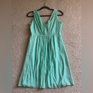 J. Crew Silk Chiffon Sleeveless Dress | Size: 10P | Color: Seafoam Green